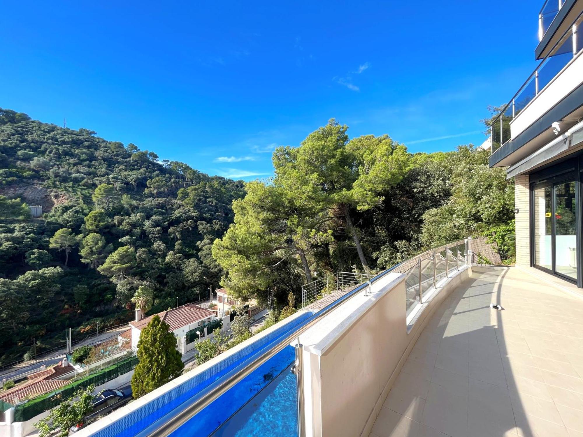 Villa De Lujo Con Vistas Al Mar Y Piscina Privada Santa Susanna Luaran gambar